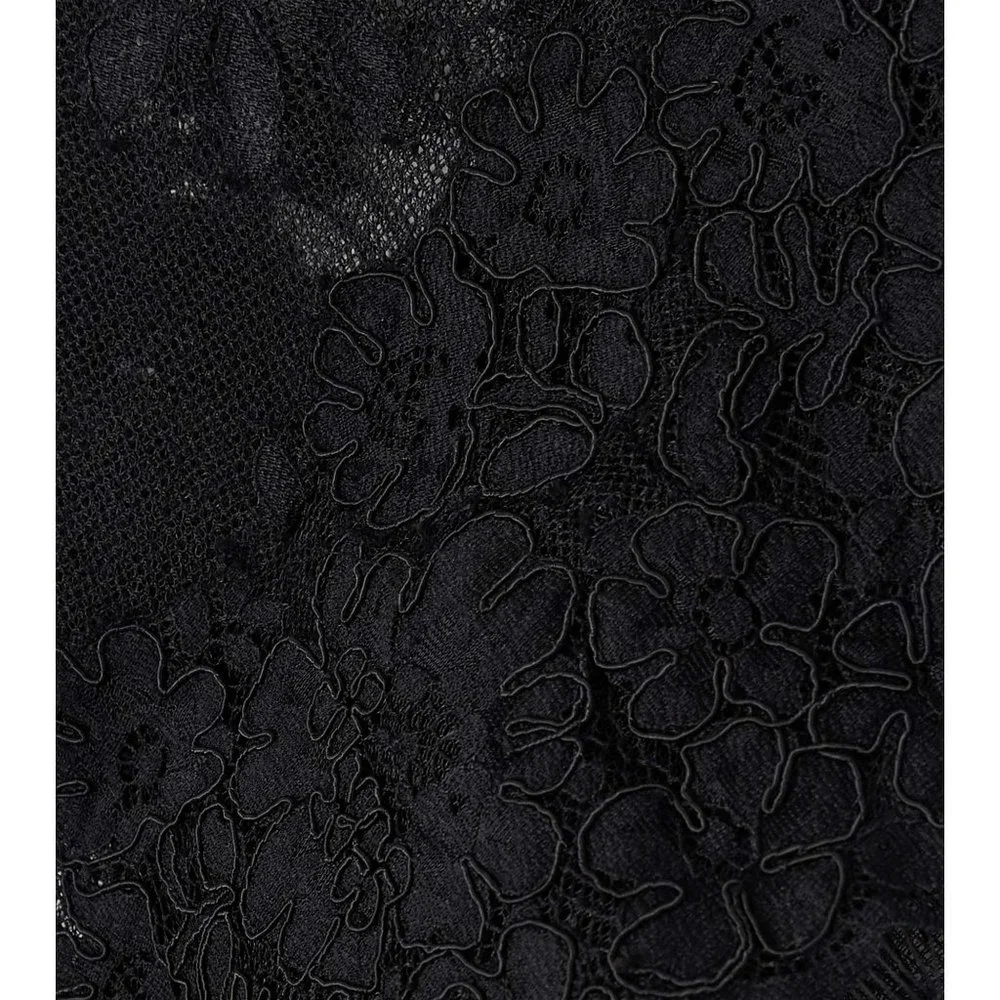 NWOT Authentic ZIMMERMANN Sensory lace linen and silk midi dress Size 1 Black - Picture 14 of 16